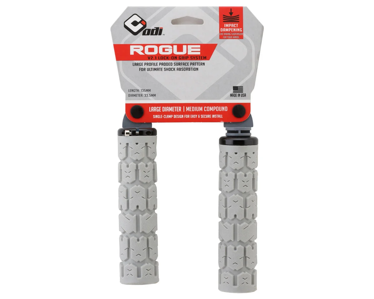 ODI Rogue V2.1 MTB Grips (Grey) (Lock-On) - view 2